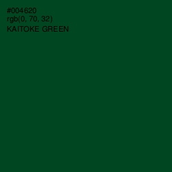 #004620 - Kaitoke Green Color Image